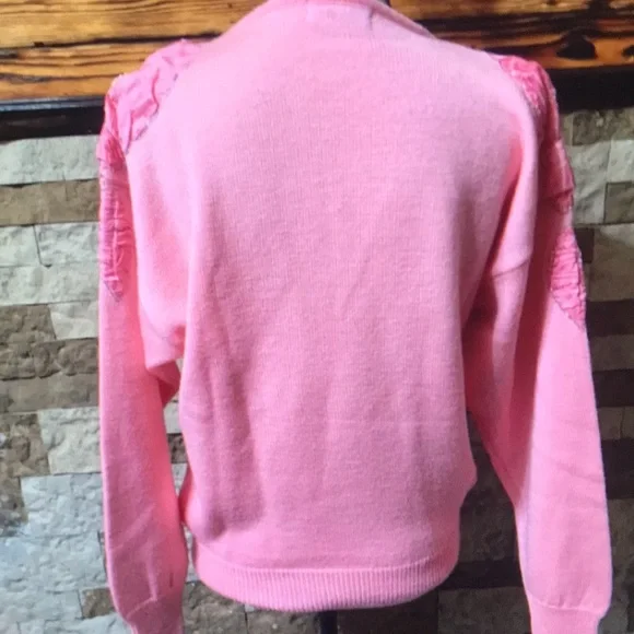 Pink Ruffled Sweater - Picture 5 of 5